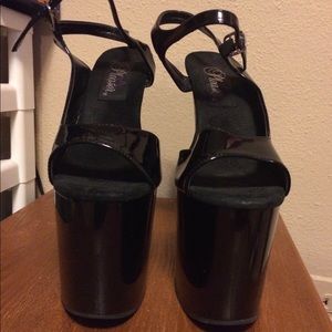 Black platform Pleaser heels